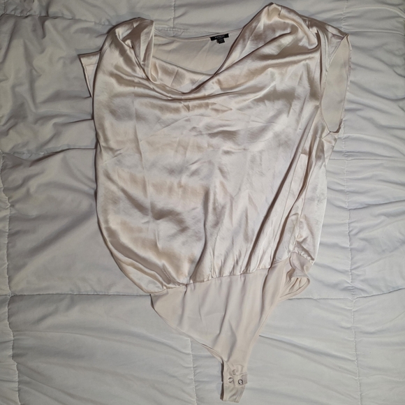 Express Cream Satin Blouse - Picture 1 of 1